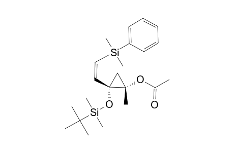 2-(TERT.-BUTYLDIMETHYLSILYLOXY)-1-METHYL-2-[(Z)-2-(DIMETHYL-(PHENYL)-SILYL)-ETHENYL]-CYCLOPROPYL-ACETATE