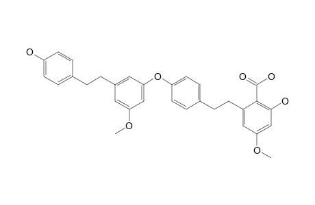 12-O-[3'-(5'-METHOXY-12'-HIDROXY)-BIBENZYL]-5-HYDROXY-3-METHOXYBIBENZYL-6-CARBOXYLIC-ACID