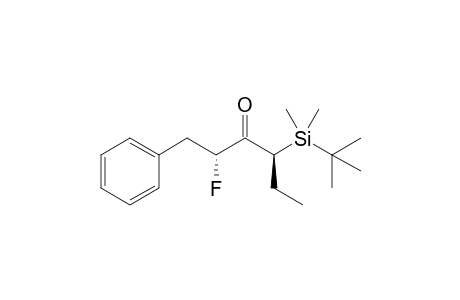 (2R,4S)-4-(t-Butyldimethylsilyl)-2-fluoro-1-phenyl-3-hexanone