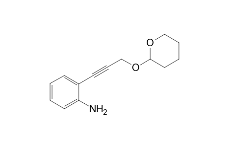 2-[3-((tetrahydro-2H-pyran-2-yl)oxy)prop-1-yn-1-yl]aniline