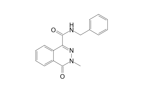 3-Methyl-4-oxidanylidene-N-(phenylmethyl)phthalazine-1-carboxamide