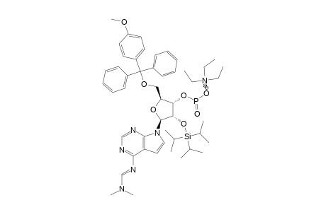 4-[[(DIMETHYLAMINO)-METHYLIDENE]-AMINO]-7-[5-O-(4-METHOXYTRITYL)-2-O-(TRIISOPROPYLSILYL)-BETA-D-RIBOFURANOSYL]-7H-PYRROLO-[2,3-D]-PYRIMIDINE-3-(TRIETHYL;COMPOU