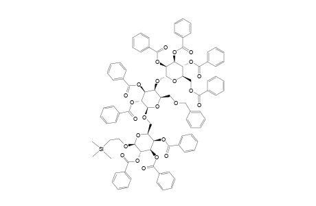 #8;2-(TRIMETHYLSILYL)-ETHYL-2,3,4,6-TETRA-O-BENZOYL-ALPHA-D-MANNOPYRANOSYL-(1->4)-2,3-DI-O-BENZOYL-6-O-BENZYL-BETA-D-GALACTOPYRANOSYL-(1->6)-2,3,4-TRI-O-BENZOY