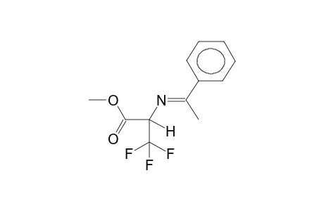 N-(ALPHA-METHYLBENZYLIDEN)-3,3,3-TRIFLUOROAALANINE, METHYL ESTER