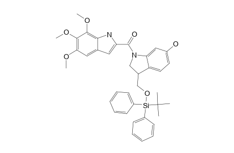 (3R/S)-3-(TERT.-BUTYL-DIPHENYL-SILYL)-OXYMETHYL-6-HYDROXY-1-(5',6',7'-TRIMETHOXY-INDOL-2'-YL-CARBONYL)-2,3-DIHYDRO-1H-INDOLE