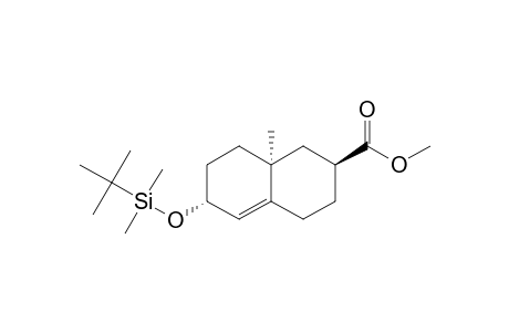 METHYL-(2S*,6R*,8AS*)-1,2,3,4,6,7,8,8A-OCTAHYDRO-8A-METHYL-6-[(DIMETHYL-(1,1-DIMETHYLETHYL)-SILYL)-OXY]-NAPHTHALENE-2-CARBOXYLATE