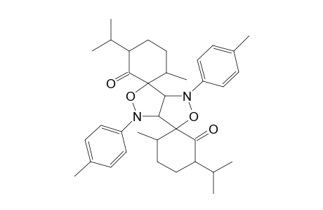 1',3A',4',6A'-TETRAHYDRO-3,3''-DIISOPROPYL-6,6''-DIMETHYL-1',4'-BIS-(4-METHYLPHENYL)-DISPIRO-[CYCLOHEXAN-1,3'-[3H,6H]-ISOXAZOLO-[4,3-C]-ISOXAZOL-6',1''-CYCLOHEXAN