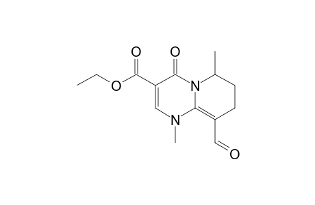 9-formyl-4-keto-1,6-dimethyl-7,8-dihydro-6H-pyrido[2,1-b]pyrimidine-3-carboxylic acid ethyl ester