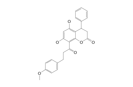 CALOMELANOL-A;8-[3-(4-PARA-METHOXYPHENYL)-PROPIONYL]-5,7-DIHYDROXY-DIHYDRONEOFLAVONE