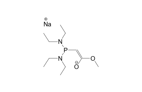 N,N,N',N'-TETRAETHYLMETHOXYCARBONYLMETHYLDIAMIDOPHOSPHONITE, SODIUMSALT