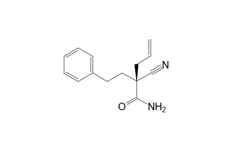 (S)-2-Cyano-2-allyl-4-phenylbutamide