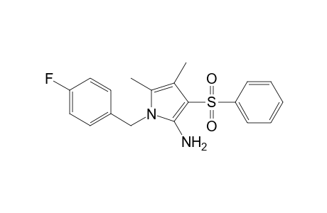 1H-Pyrrol-2-amine, 1-[(4-fluorophenyl)methyl]-4,5-dimethyl-3-(phenylsulfonyl)-