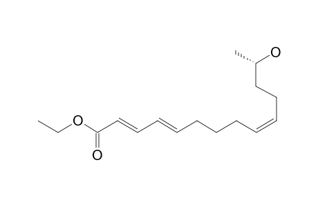 (S,2E,4E,9Z)-ETHYL-13-HYDROXY-2,4,9-TETRADECATRIENOATE