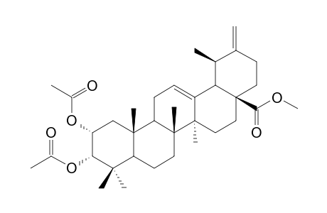 Methyl-2.alpha.,3.alpha.-diacetoxy-ursa-12,20(30)-diene-28-oate