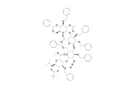 #21;METHYL-[ISOPROPYL-O-(2-ACETAMIDO-3-O-BENZYL-4,6-O-BENZYLIDENE-2-DEOXY-ALPHA-D-GLUCOPYRANOSYL-(1->4)-O-(METHYL-2,3-DI-O-BENZYL-ALPHA-L-IDOPYRANOSYLURONATE-(