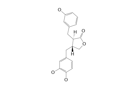 2-(3'-HYDROXYBENZYL)-3-(3'',4''-DIHYDROXYBENZYL)-BUTYROLACTONE