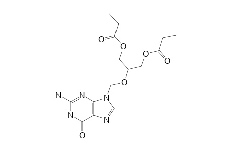 9-[(1,3-DIPROPIONYLOXY-2-PROPOXY)-METHYL]-GUANINE