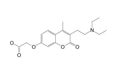 2-[3-(2-diethylaminoethyl)-2-keto-4-methyl-chromen-7-yl]oxyacetic acid