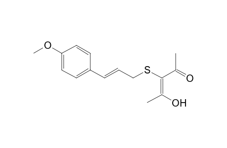 (E)-3-[(E)-3-(4-methoxyphenyl)prop-2-enyl]sulfanyl-4-oxidanyl-pent-3-en-2-one