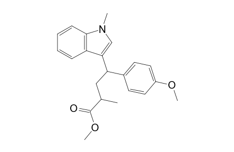 methyl 4-(4-methoxyphenyl)-2-methyl-4-(1-methyl-1H-indol-3-yl)butanoate