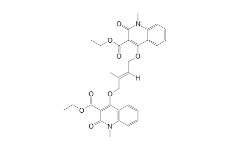 DIETHYL-(E)-4,4'-[(2-METHYL-2-BUTENE-1,4-DIYL)-BIS-(OXY)]-BIS-[1,2-DIHYDRO-1-METHYL-2-OXO-3-QUINOLINECARBOXYLATE]