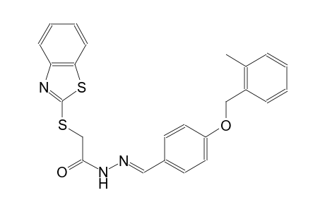 2-(1,3-benzothiazol-2-ylsulfanyl)-N'-((E)-{4-[(2-methylbenzyl)oxy]phenyl}methylidene)acetohydrazide