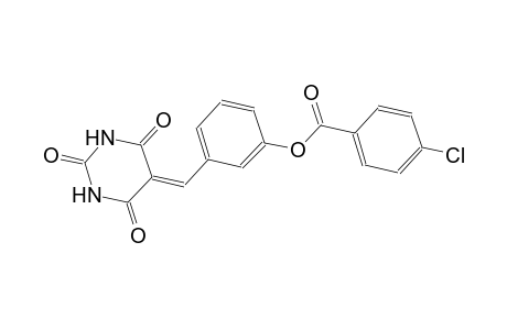 3-[(2,4,6-trioxotetrahydro-5(2H)-pyrimidinylidene)methyl]phenyl 4-chlorobenzoate