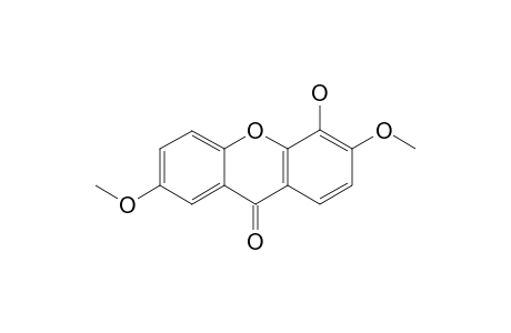 SECURIXANTHONE-B;3,7-DIMETHOXY-4-HYDROXYXANTHONE