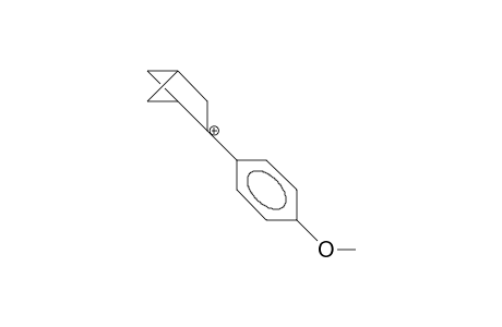 2-(4-Methoxy-phenyl)-bicyclo(2.1.1)hexan-2-yl cation