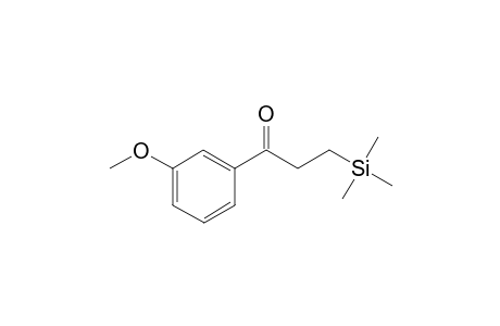 1-(3-Methoxyphenyl)-3-(trimethylsilyl)propan-1-one