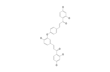 LUXENCHALCONE;4,2',4'-TRIHYDROXYCHALCONE-(3->O->4'')-2''',4'''-DIHYDROXYCHALCONE