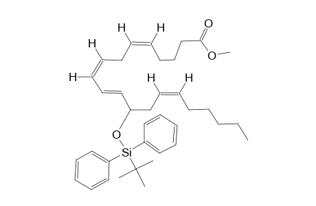 METHYL-12S-(TERT.-BUTYL-DIPHENYLSILYLOXY)-EICOSA-5Z,8Z,10E,14Z-TETRAENOATE