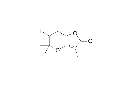 3-Iodo-4,4,7-trimethyl-5,9,dioxabicyclo[4.3.0]non-6-en-8-one