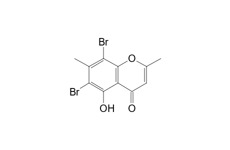 6,8-Dibromo-5-hydroxy-2,7-dimethylchromone