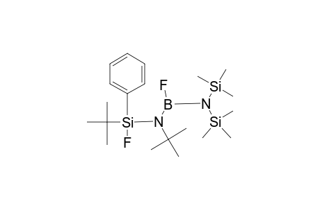 [BIS-(TRIMETHYLSILYL)-AMINO]-[TERT.-BUTYL-(TERT.-BUTYLFLUORPHENYLSILYL)-AMINO]-FLUOROBORANE