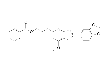 5-(3''-BENZOYLOXYPROPYL)-7-METHOXY-2-(3',4'-METHYLENEDIOXYPHENYL)-BENZOFURAN