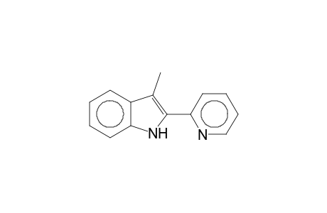 1H-Indole, 3-methyl-2-(2'-pyridyl)-