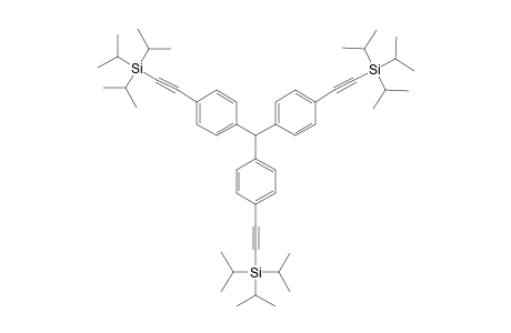 [METHYLIDYNETRIS-(4,1-PHENYLENE-2,1-ETHYNEDIYL)]-TRIS-(TRIISOPROPYLSILANE)