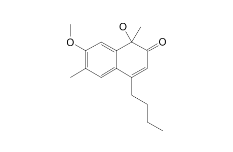 4-BUTYL-1-HYDROXY-7-METHOXY-1,6-DIMETHYL-1H-NAPHTHALENE-2-ONE