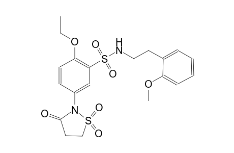 benzenesulfonamide, 5-(1,1-dioxido-3-oxo-2-isothiazolidinyl)-2-ethoxy-N-[2-(2-methoxyphenyl)ethyl]-