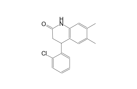 4-(2-Chlorophenyl)-6,7-dimethyl-3,4-dihydro-2(1H)-quinolinone