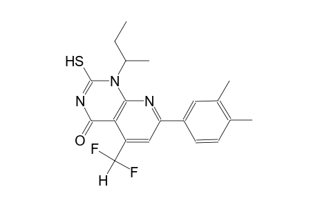 pyrido[2,3-d]pyrimidin-4(1H)-one, 5-(difluoromethyl)-7-(3,4-dimethylphenyl)-2-mercapto-1-(1-methylpropyl)-