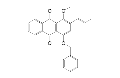 4-Benzyloxy-1-methoxy-2-(prop-1'-enyl)anthraquinone