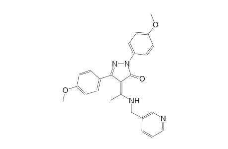 3H-pyrazol-3-one, 2,4-dihydro-2,5-bis(4-methoxyphenyl)-4-[1-[(3-pyridinylmethyl)amino]ethylidene]-, (4Z)-