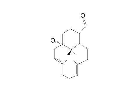 (1S,12S)-ENT-1-HYDROXY-VERTICILLA-(3E,7E)-DIEN-18-AL