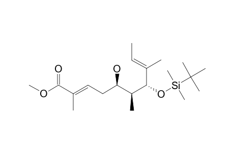 (5R,6S,7S,2E,8E)-7-(TERT.-BUTYLDIMETHYLSILYLOXY)-5-HYDROXY-2,6,8-TRIMETHYL-2,8-DECADIENOIC-ACID-METHYLESTER