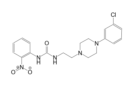 urea, N-[2-[4-(3-chlorophenyl)-1-piperazinyl]ethyl]-N'-(2-nitrophenyl)-