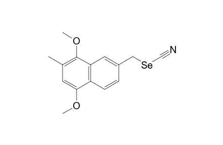 (5,8-DIMETHOXY-7-METHYL-NAPHTHALEN-2-YL)-METHYL-SELENOCYANATE