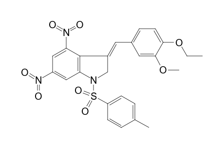 3H-Indole, 3-[(4-ethoxy-3-methoxyphenyl)methylidene]-1,2-dihydro-1-[(4-methylphenyl)sulfonyl]-4,6-dinitro-