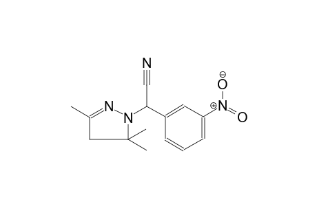 (3-Nitro-phenyl)-(3,5,5-trimethyl-4,5-dihydro-pyrazol-1-yl)-acetonitrile